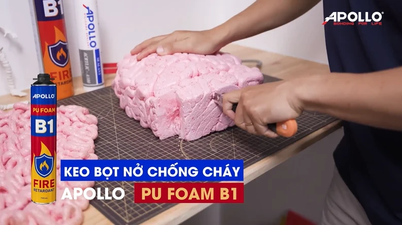 Sử dụng keo bọt nở chống cháy Apollo PU Foam B1 để tạo bối cảnh xung quanh mô hình Zombie